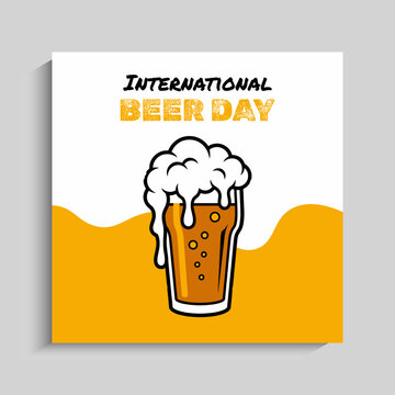 International Beer Day Social Media Post Banner Template