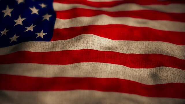 The American flag waves proudly in an endless seamless loop. Full screen 4K motion, no distractions &ndash; just pure patriotic energy and timeless symbolism.