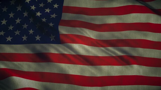 The American flag waves proudly in an endless seamless loop. Full screen 4K motion, no distractions &ndash; just pure patriotic energy and timeless symbolism.