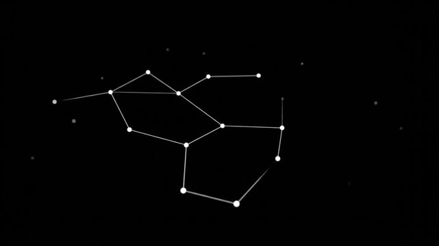 Stars and constellations in space.