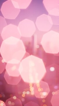 A Blurred Evening Cityscape at Dusk, Capturing the Enchantment of Urban Life with Soft Lights and Mysterious Vibes in a Stunning Skyline Frame