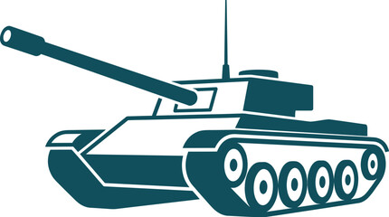 Fototapeta premium Teal tank illustration