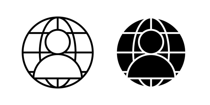 Cloud Identity Federation Icon for secure identity sharing authentication and cloud access management use in UI UX websites apps Vector illustration with stroke and fill on a white backgrounds 