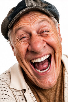 Gut gelaunter Senior