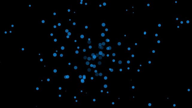 neon plus cross signs and particle shapes on a clean blue backdrop. abstract tech science technology seamless loop video .particles against black background loudspeaker 4k video .