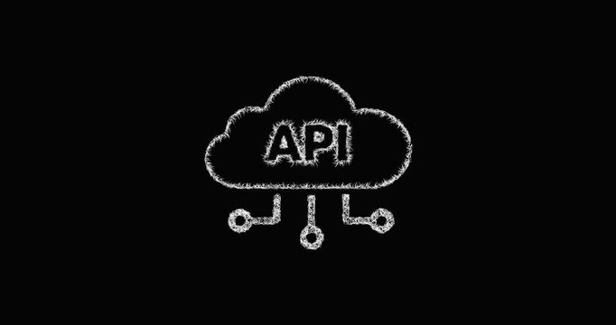 Sketch cloud api icon animation - smooth progressive reveal