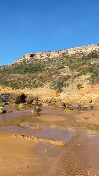 Ramla Beach on Gozo Island, Malta