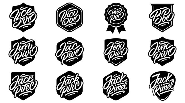 BBQ and beer logo designs.