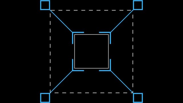 Satellite GPS motion aerial analysis element. User Interface. Aerospace in the United States Air Force. Aircraft Planes detected by satellite camera UI interface tracking display