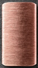 Fototapeta premium Copper plate with brushed scratches on dark surface