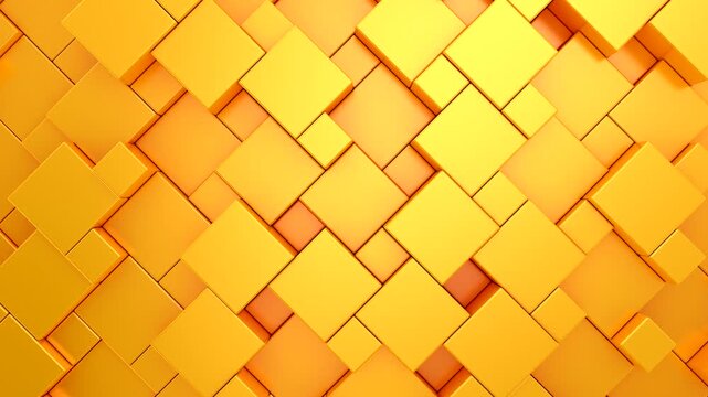 Background of Cubes. Abstract motion, loop, two color, 3d rendering, 4k resolution
