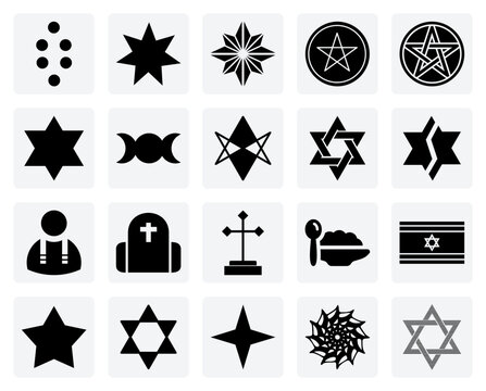 Esoteric Star Forms And Mystical Glyphs &ndash; Dodecagram, Nonagram, And Interlaced Polygons For Occult And Philosophical Projects