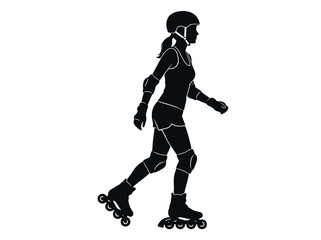 Fototapeta premium Person Skating With Protective Gear