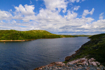 Naklejka premium The seascape from Rivière-Saint-Paul