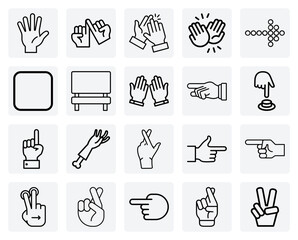 Fototapeta premium Directive Hand Gestures – Pointing Index Fingers And Clapping Hands For Indicating Direction And Approval