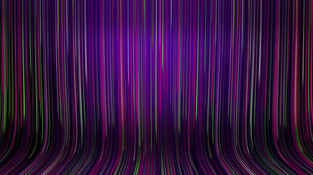 Loop able futuristic neon glow lines stage animation in purple and blue.