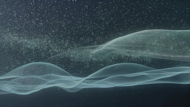 Futuristic Technology Particle Background