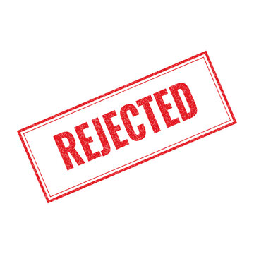 Red rejected rubber stamp icon