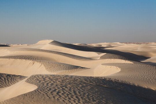 White dunes near Al Khaluf, Oman desert