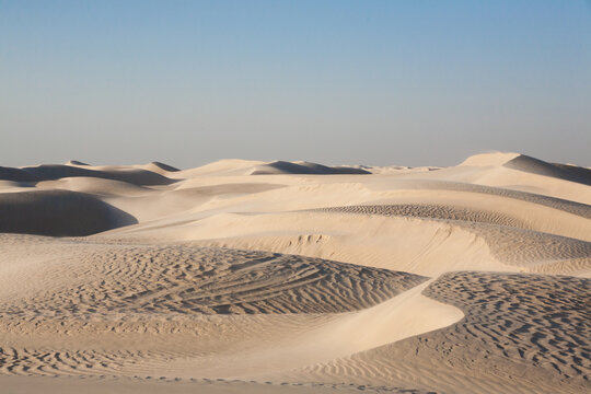 White dunes near Al Khaluf, Oman desert
