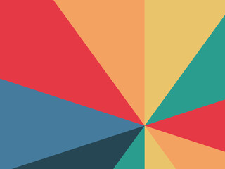 Fototapeta premium Colorful Radial Burst Rays Poster Background