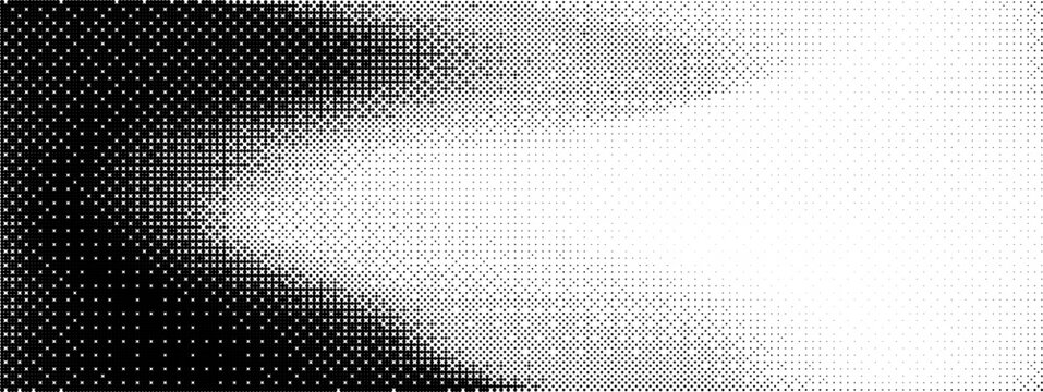 Game gradient bit with pixel 8 and dither pattern for black bitmap background. Bg geometry background and effect old with square ocean and graphic vector illustration. Gradation grit and repeat corner