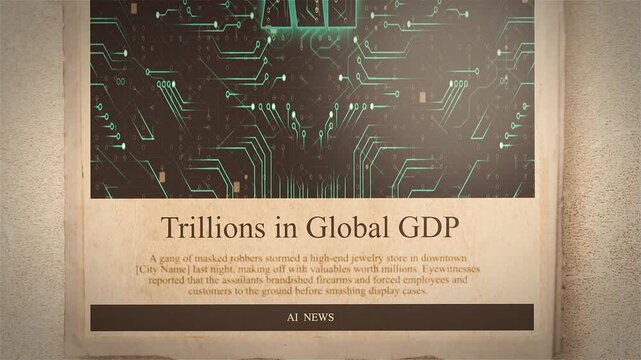 AI Unlocks Trillions in Global GDP Newspaper Style Headline Titles new Style