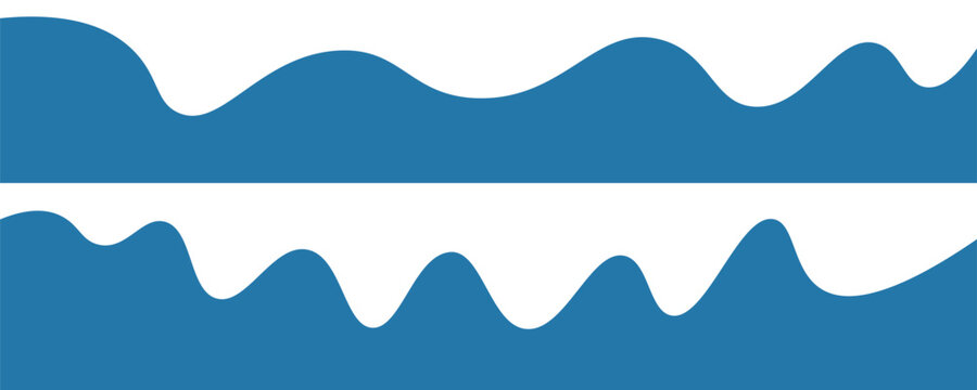 Water wave  Zigzag line vector