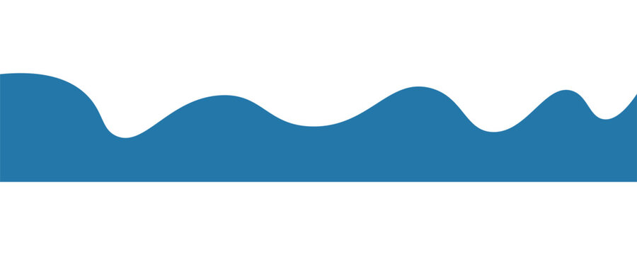 Water wave  Zigzag line vector