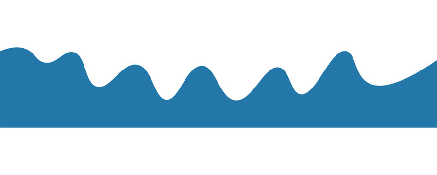 Water wave  Zigzag line vector