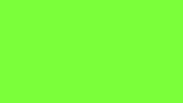 Bright Blue Blank Snack Bag Mockup Falling From Top Animated Video Loop Isolated On Green Screen Background Chroma Key 3D Seamless Drop Slow Motion Packaging Foil Pouch Potato Chips Crisp Foil Contain