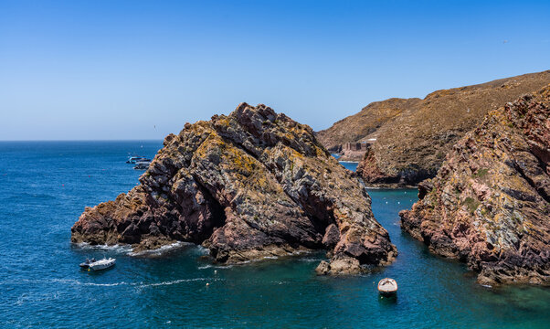 taking a day ferry trip to Berlunga Island, Portugal