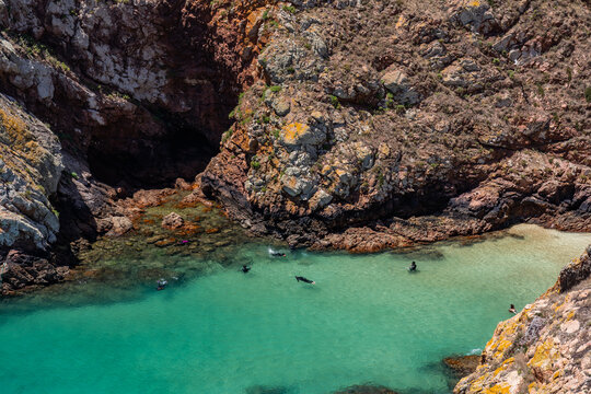 taking a day ferry trip to Berlunga Island, Portugal