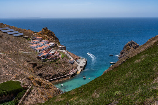 taking a day ferry trip to Berlunga Island, Portugal