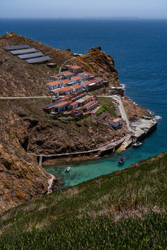 taking a day ferry trip to Berlunga Island, Portugal