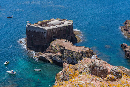 taking a day ferry trip to Berlunga Island, Portugal
