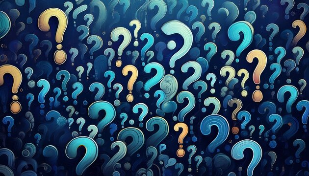 abstract background of question marks on dark blue question mark question mark background