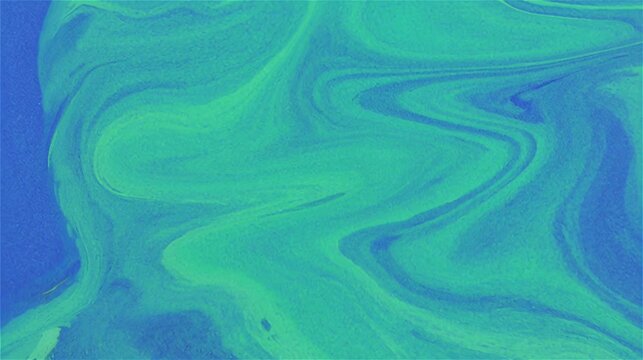Abstract liquid marble background with teal and blue swirls, flowing fluid paint texture, psychedelic wavy motion graphics for creative video projects