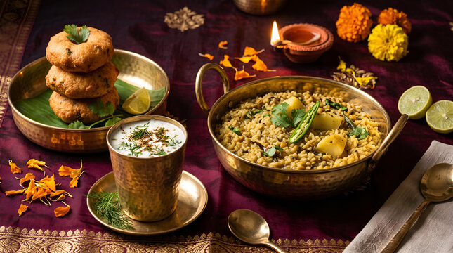 Navratri Shivratri Ekadashi Vrat Food Traditional Brass Serveware