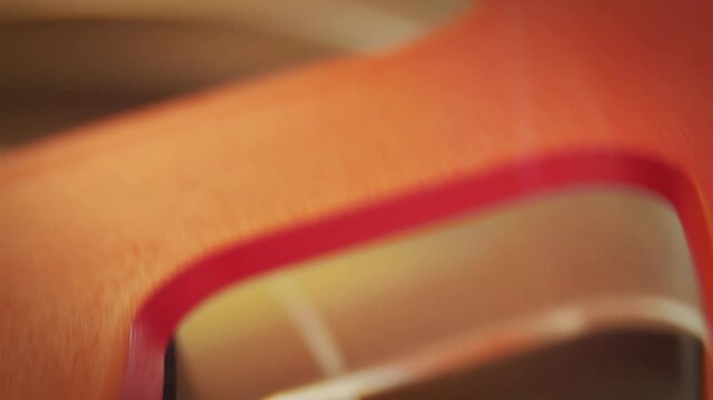Reel tape rolling, macro shot. A retro aesthetic, music template video, with natural colors