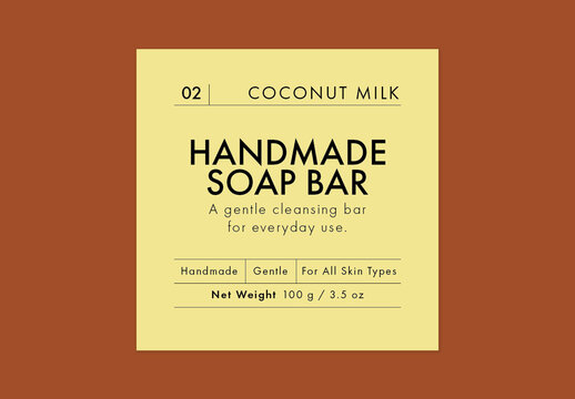 Product Label Template For Packaging Stickers, Jar, Bottle, Soap, Candle, Cosmetics Labels