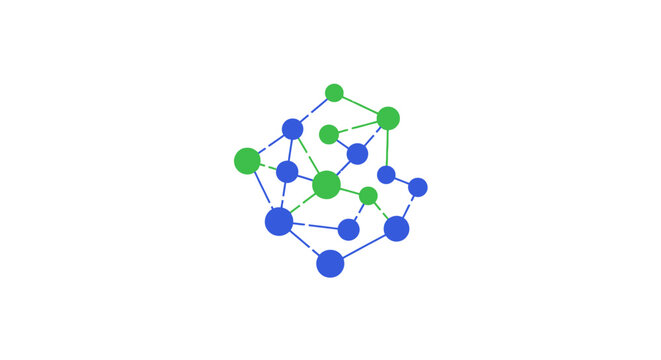 Molecular structure with connected atoms.