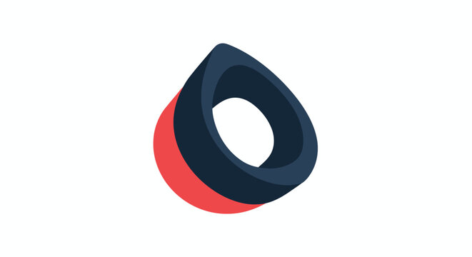 Red and black rubber O ring.