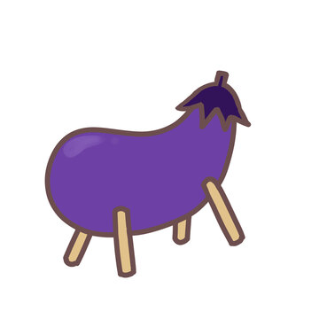 Japanese Obon Eggplant Cow Spirit Animal Decoration
