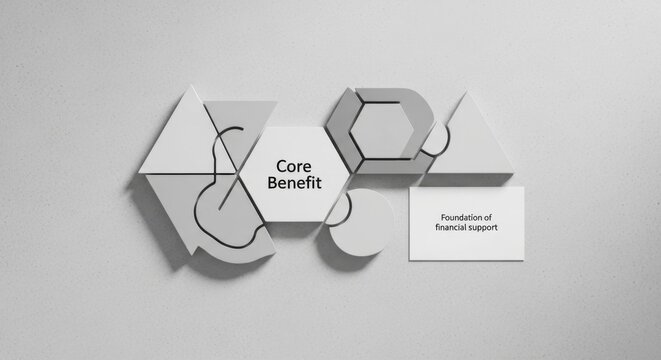 444 Interlocking Geometric Shapes Flatlay v2 Arrangement