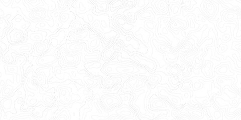 Abstract white geographic contour map background with seamless topographic lines, paper texture relief effect, vintage outdoors style, world map template and modern vector design © Noor Al Barakah