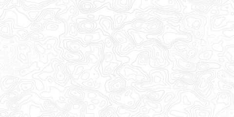 Abstract white geographic contour map background with seamless topographic lines, paper texture relief effect, vintage outdoors style, world map template and modern vector design © Noor Al Barakah