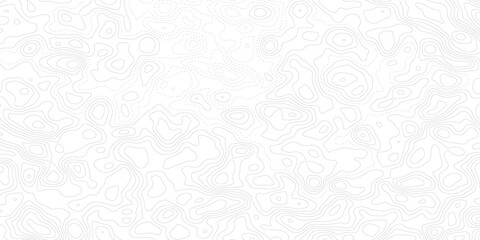 Abstract white geographic contour map background with seamless topographic lines, paper texture relief effect, vintage outdoors style, world map template and modern vector design © Noor Al Barakah