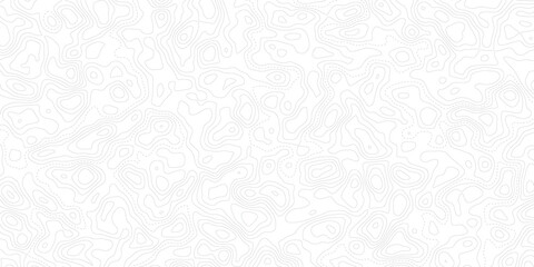 White abstract topographic contour map with seamless geographic elevation lines, vintage outdoors inspired world map template, paper texture relief pattern and modern vector background © Noor Al Barakah