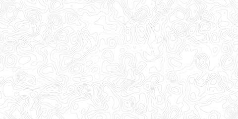 Abstract white topographic map background featuring flowing contour lines, geographic elevation pattern, vintage outdoor map style, world map template and paper texture vector design © Noor Al Barakah